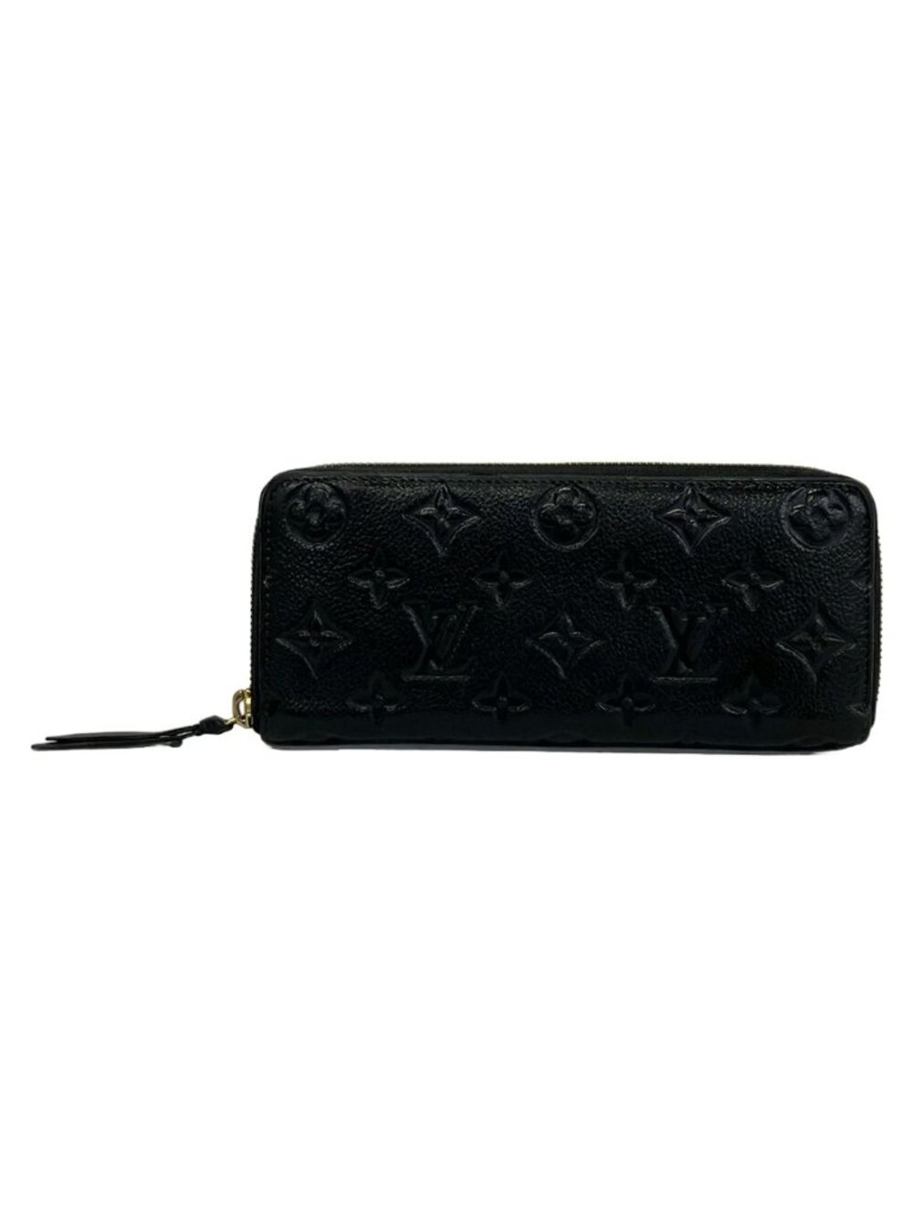 Louis Vuitton Wallet Monogram Empreinte Portefeuille Clemence Noir Leather